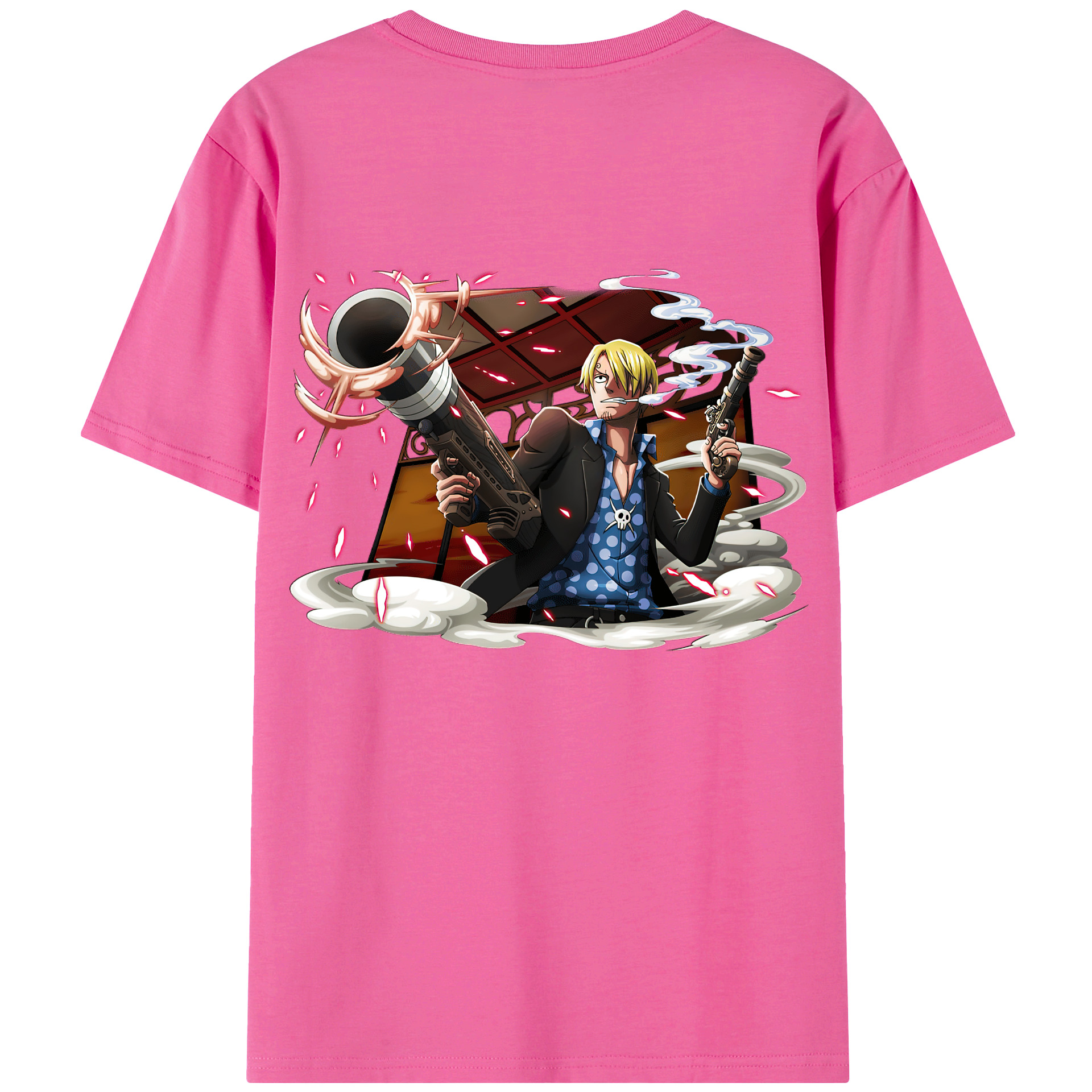（画像用） ワンピース サンジ ONE PIECE Sanji レディース半袖Tシャツ(バックプリント)